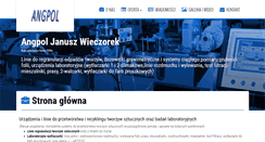 Desktop Screenshot of angpol.pl